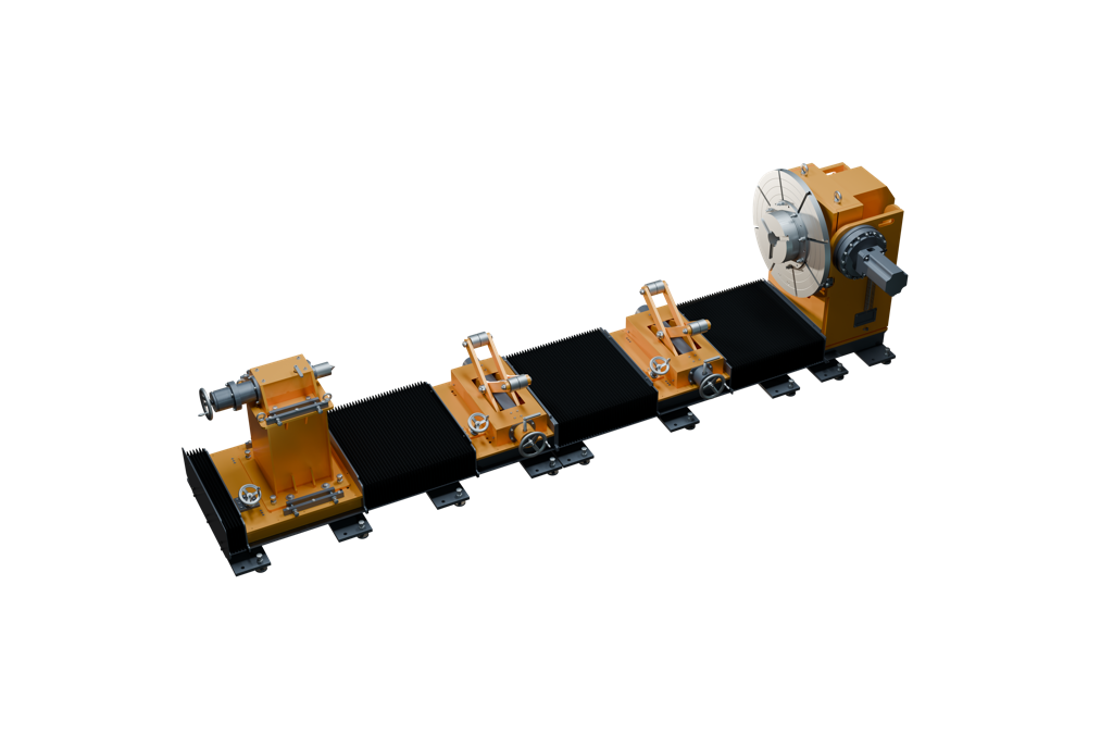 Трёхосевой вращатель с перемещаемой ответной опорой