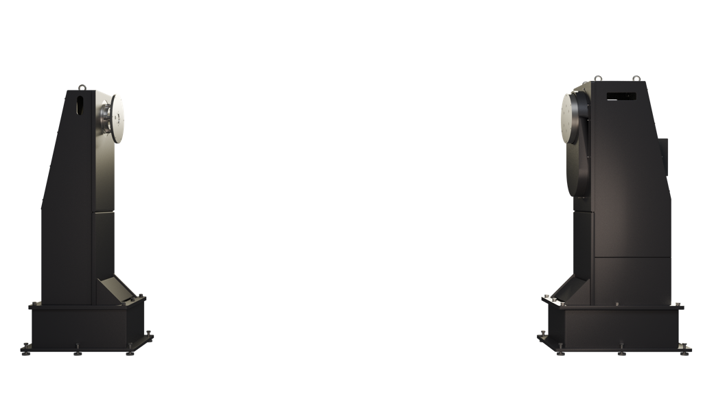 Одноосевой позиционер с горизонтальной осью и ответной опорой на модуле