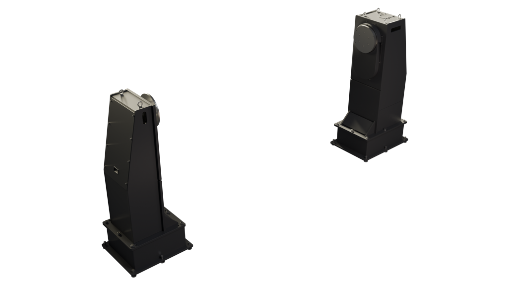 Одноосевой позиционер с горизонтальной осью и ответной опорой на модуле