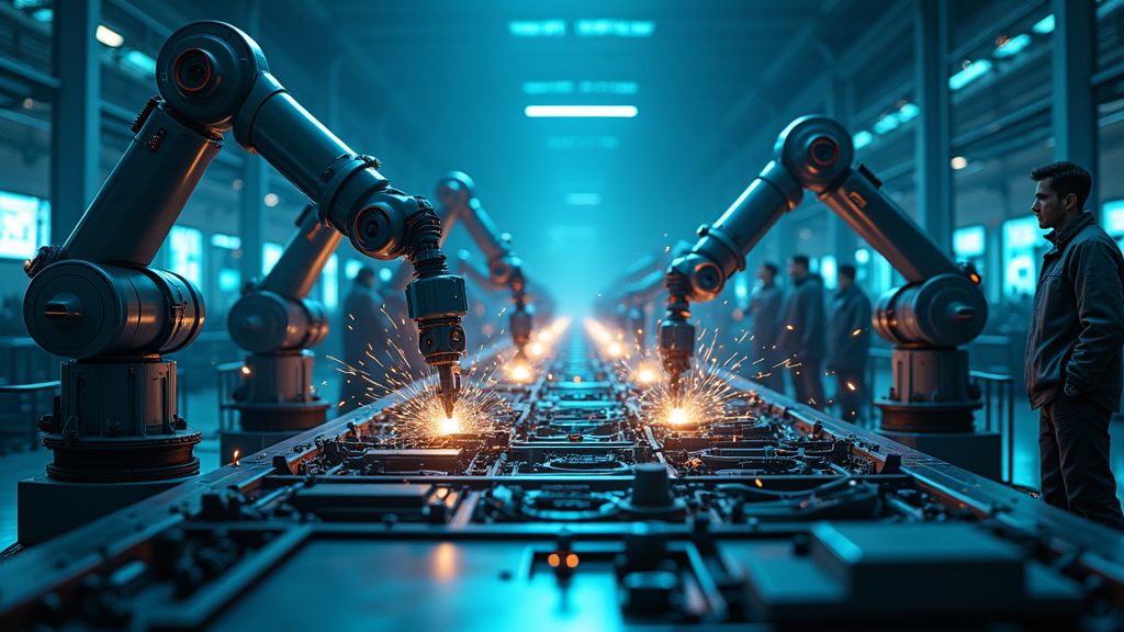 Промышленные сварочные роботы: конструкция, способы управления и применение